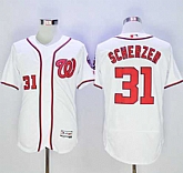Washington Nationals #31 Max Scherzer White 2016 Flexbase Collection Stitched Jersey,baseball caps,new era cap wholesale,wholesale hats